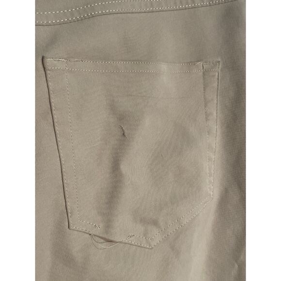 Peter Millar Pants Mens 36x32 Ultimate Sateen 5 Pocket Stretch Chino Khaki Tan - Picture 8 of 13